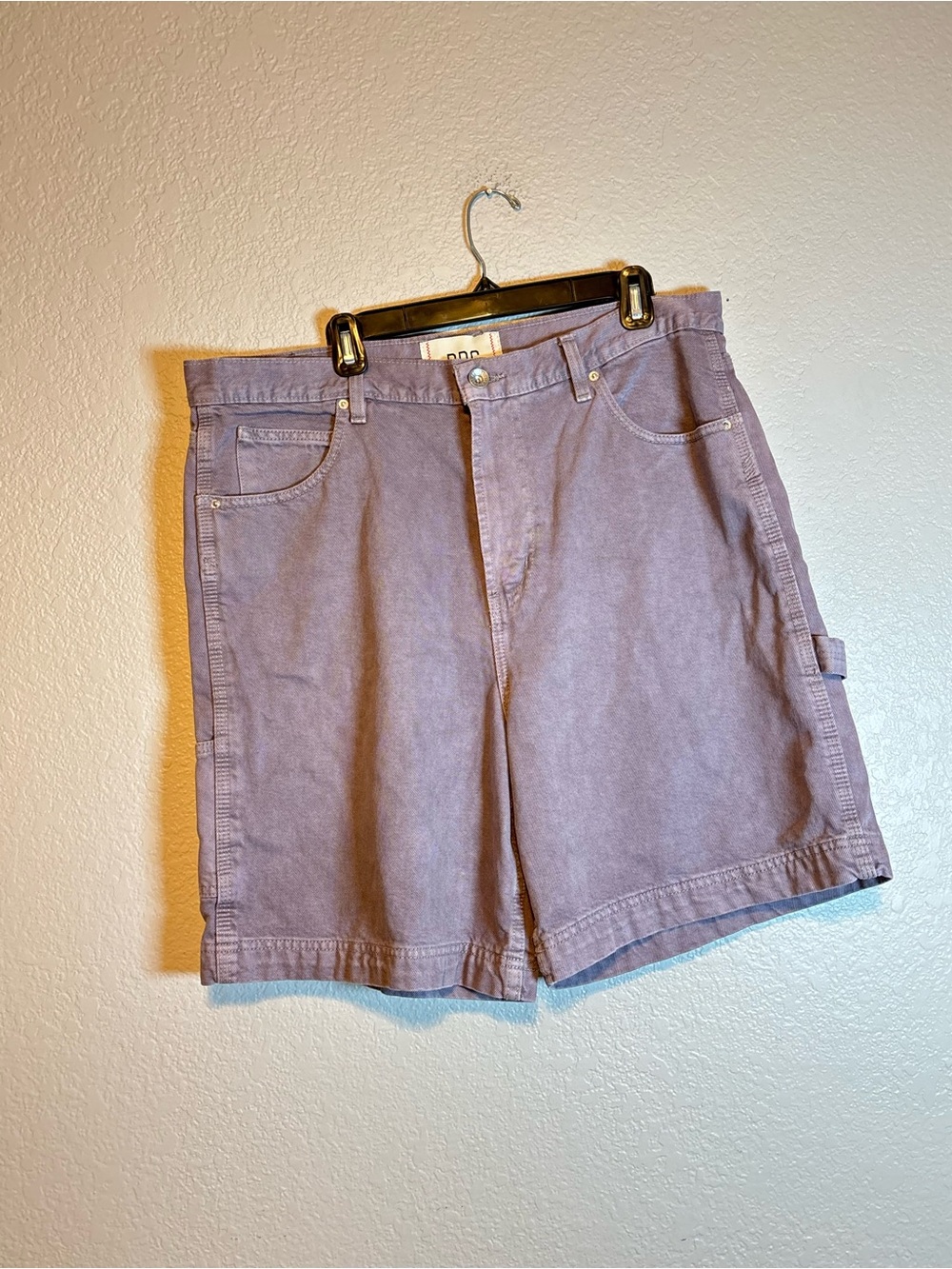 BDG Carpenter Jort Denim Shorts Purple Baggy Men 36